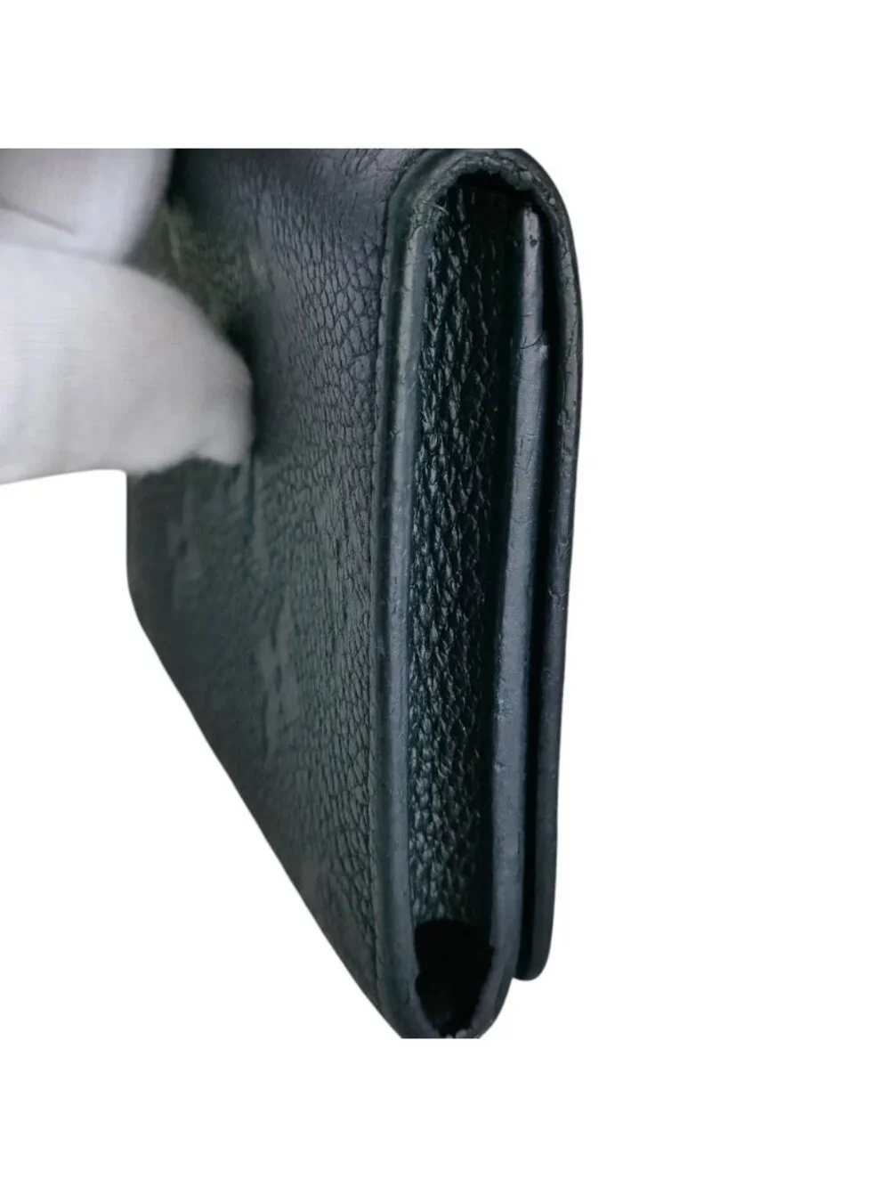 Louis Vuitton Monogram Empreinte Envelope Business Card Holder Case Noir Black